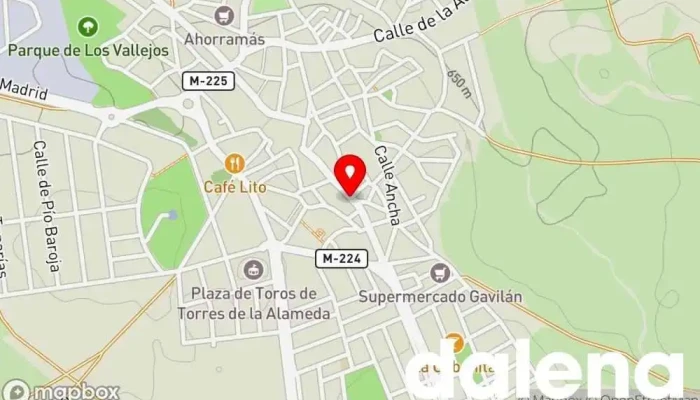 mapa de Supermercado Zhu Comercio en Torres de la Alameda