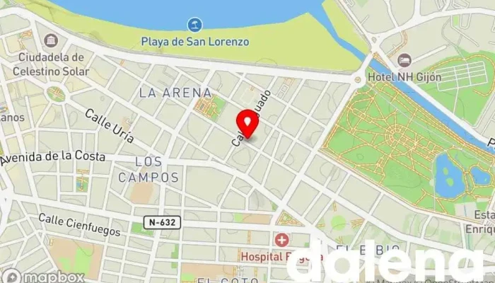 mapa de Supermercados Alimerka Supermercado, Panadería, Carnicería, Pescadería, Frutería, Tienda de alimentos orgánicos en Gijón