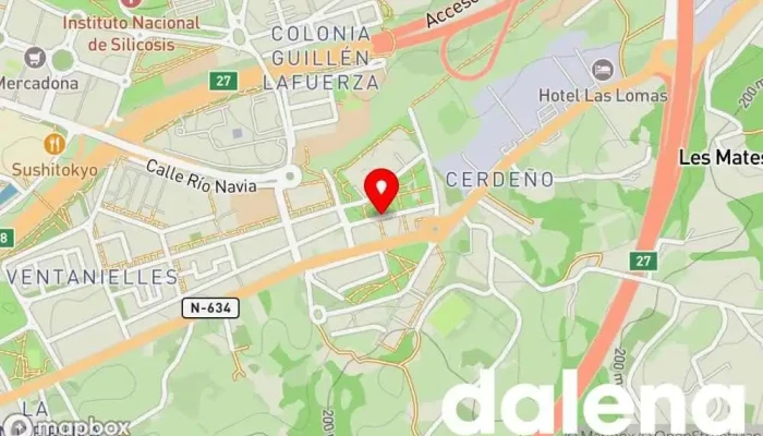 mapa de Supermercados Alimerka Supermercado, Panadería, Carnicería, Pescadería, Frutería, Tienda de alimentos orgánicos en Oviedo