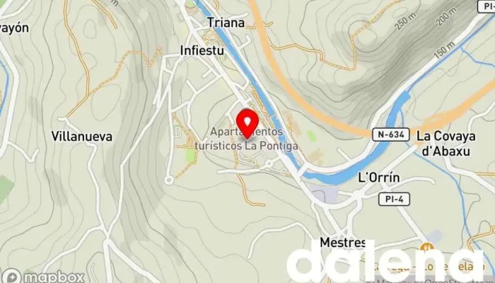 mapa de Supermercados Alimerka Supermercado, Panadería, Carnicería, Pescadería, Frutería, Tienda de alimentos orgánicos en Infiesto