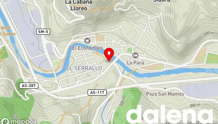 mapa de Supermercados Alimerka Supermercado, Panadería, Carnicería, Pescadería, Frutería, Tienda de alimentos orgánicos en Sotrondio