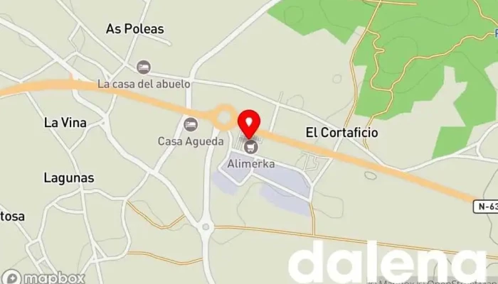mapa de Supermercados Alimerka Supermercado, Panadería, Carnicería, Pescadería, Frutería, Tienda de alimentos orgánicos en Tapia de Casariego