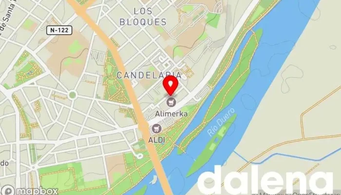 mapa de Supermercados Alimerka Supermercado, Panadería, Carnicería, Pescadería, Frutería, Tienda de alimentos orgánicos en Zamora