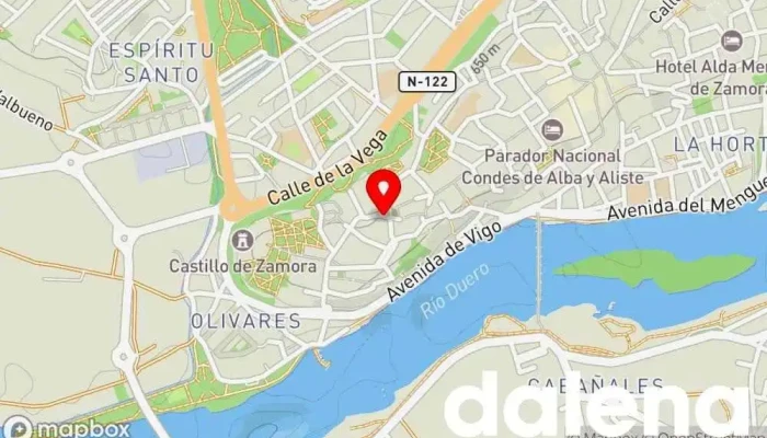 mapa de Supermercados Cancelo Comercio en Zamora