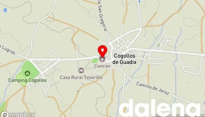 mapa de Supermercados Coviran Tienda de alimentación en Cogollos de Guadix