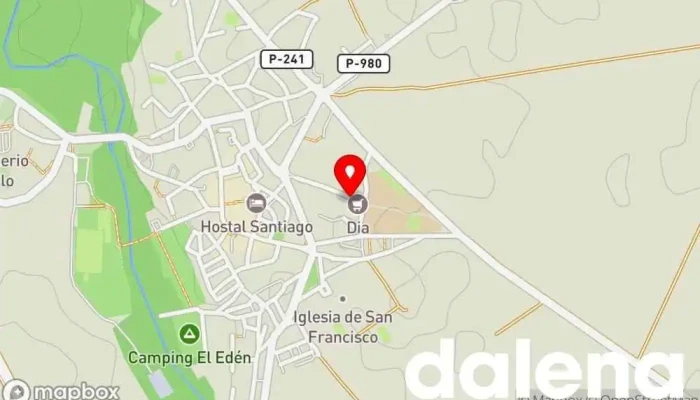 mapa de Supermercados Dia Supermercado en Carrión de los Condes