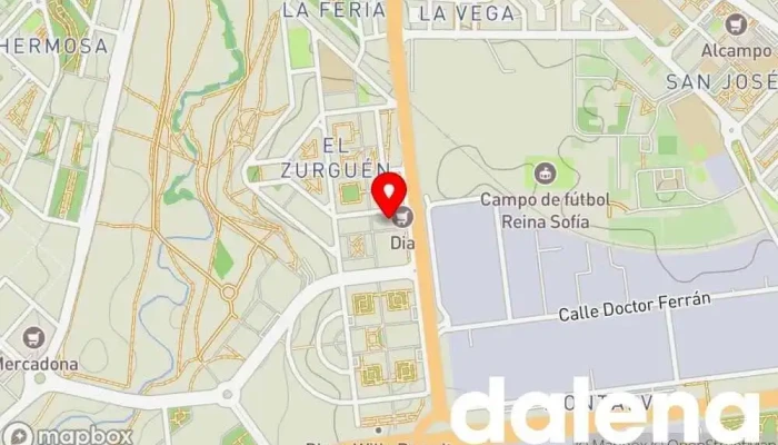 mapa de Supermercados Dia Supermercado en Salamanca