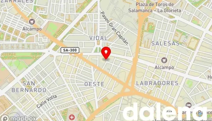 mapa de Supermercados Dia Supermercado en Salamanca
