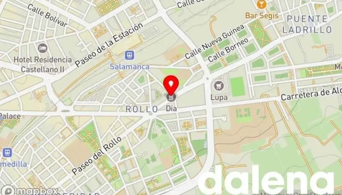 mapa de Supermercados Dia Supermercado en Salamanca