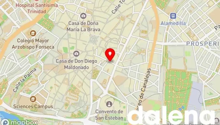 mapa de Supermercados Dia Supermercado en Salamanca