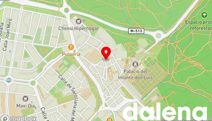 mapa de Supermercados Dia Supermercado, Panadería, Carnicería, Tienda de alimentación, Tienda de congelados, Servicio de entrega de compra a distancia, Tienda de productos para mascotas, Mercado de productos agrícolas en Boadilla del Monte
