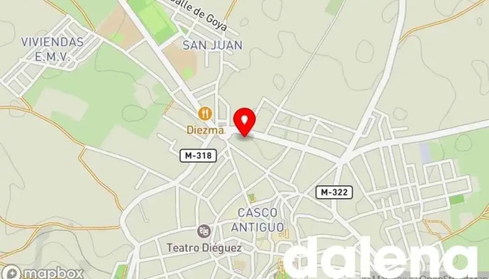 mapa de Supermercados Dia Supermercado, Panadería, Carnicería, Tienda de alimentación, Tienda de congelados, Servicio de entrega de compra a distancia, Tienda de productos para mascotas, Mercado de productos agrícolas en Colmenar de Oreja