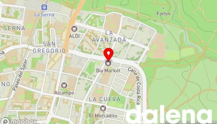 mapa de Supermercados Dia Supermercado, Panadería, Carnicería, Tienda de alimentación, Tienda de congelados, Servicio de entrega de compra a distancia, Tienda de productos para mascotas, Mercado de productos agrícolas en Fuenlabrada