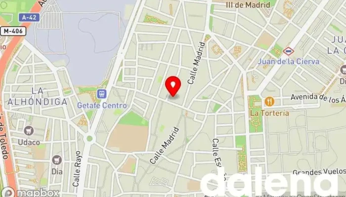 mapa de Supermercados Dia Supermercado, Panadería, Carnicería, Tienda de alimentación, Tienda de congelados, Servicio de entrega de compra a distancia, Tienda de productos para mascotas, Mercado de productos agrícolas en Getafe