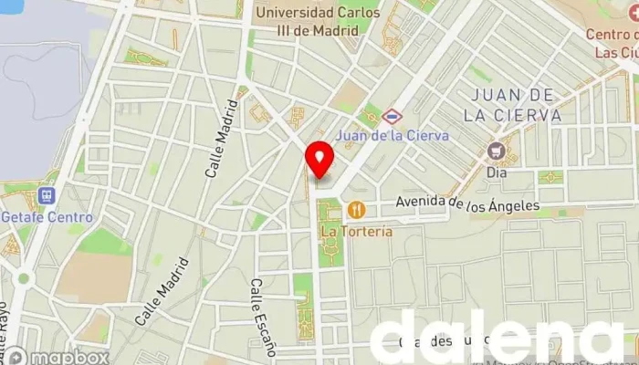 mapa de Supermercados Dia Supermercado, Panadería, Carnicería, Tienda de alimentación, Tienda de congelados, Servicio de entrega de compra a distancia, Tienda de productos para mascotas, Mercado de productos agrícolas en Getafe