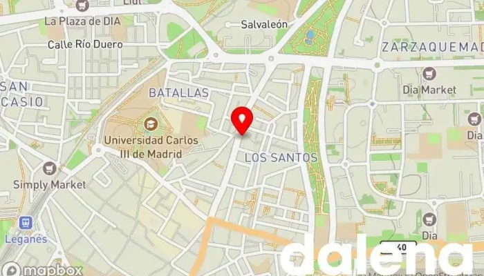 mapa de Supermercados Dia Supermercado en Leganés