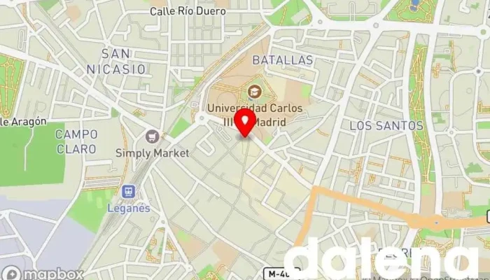 mapa de Supermercados Dia Supermercado, Panadería, Carnicería, Tienda de alimentación, Tienda de congelados, Servicio de entrega de compra a distancia, Tienda de productos para mascotas, Mercado de productos agrícolas en Leganés