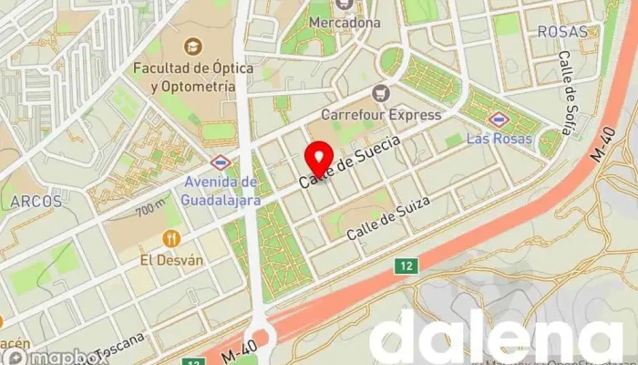 mapa de Supermercados Dia Supermercado, Panadería, Carnicería, Tienda de alimentación, Tienda de congelados, Servicio de entrega de compra a distancia, Tienda de productos para mascotas, Mercado de productos agrícolas en Madrid
