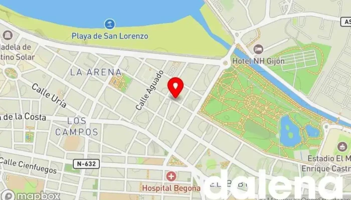 mapa de Supermercados Dia Supermercado en Gijón