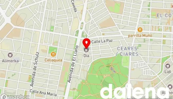 mapa de Supermercados Dia Supermercado en Gijón