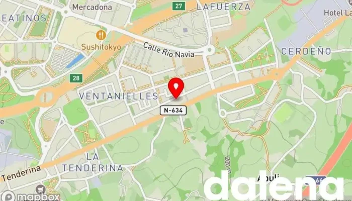 mapa de Supermercados Dia Supermercado en Oviedo