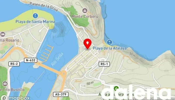 mapa de Supermercados Dia Supermercado en Ribadesella