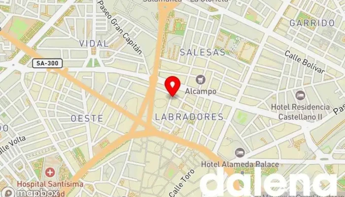 mapa de Supermercados FruitShop Supermercado en Salamanca