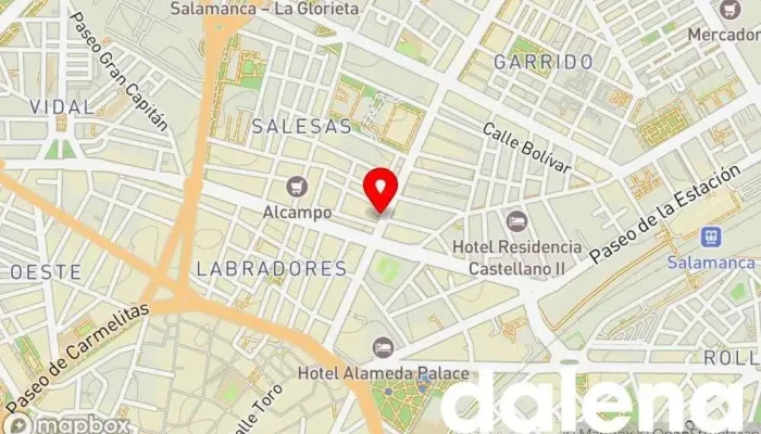mapa de Supermercados Gadis Supermercado en Salamanca