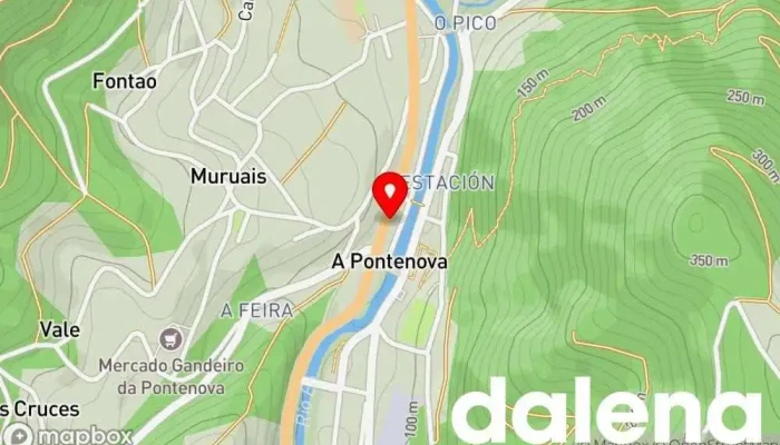 mapa de Supermercados Gadis Supermercado en A Pontenova