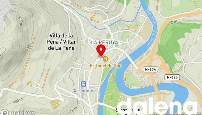 mapa de Superspar El Parque Supermercado en Arriondas