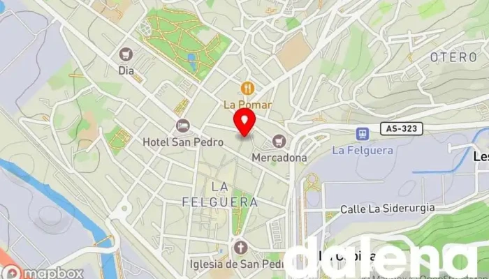 mapa de TEDi Comercio S.L.U. Tienda de artículos para el hogar en Langreo