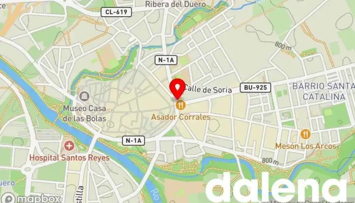 mapa de Terra Ibérica Aranda Tienda de alimentación en Aranda de Duero