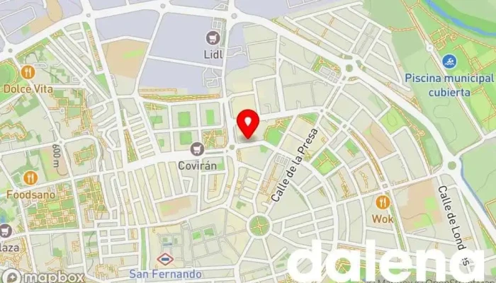 mapa de Tienda alimentacion - chino wang Supermercado asiático, Comercio en San Fernando de Henares