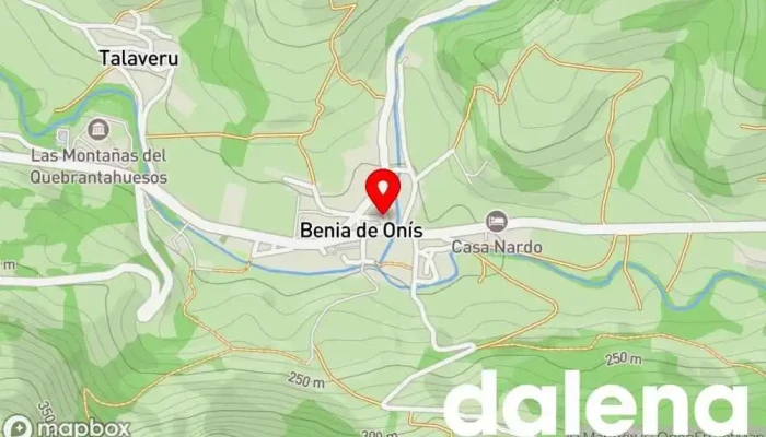 mapa de Tienda Casa Paquita Tienda de alimentación en Benia de Onís