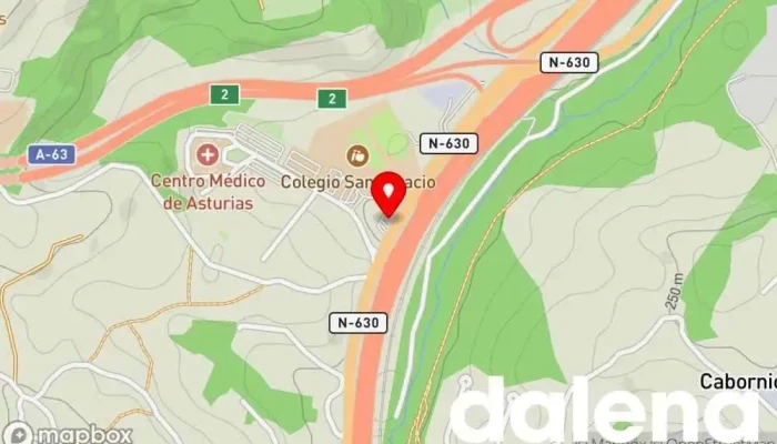 mapa de Tienda Supercor Stop & Go Supermercado, Tienda de alimentación en Oviedo