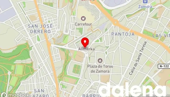 mapa de Tienda Supercor Stop & Go Comercio, Tienda general en Zamora