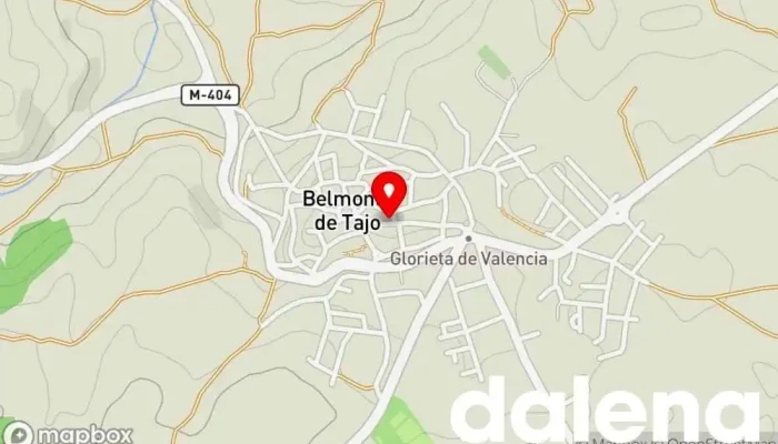 mapa de Udaco Tienda de alimentación en Belmonte de Tajo