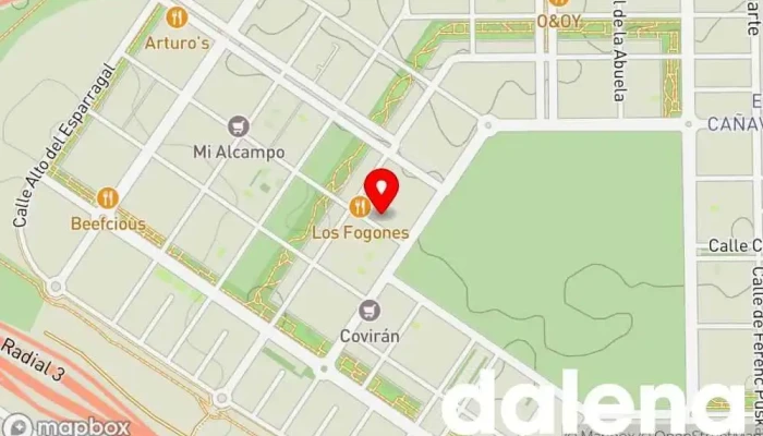 mapa de UDACO supermercados Supermercado en Madrid