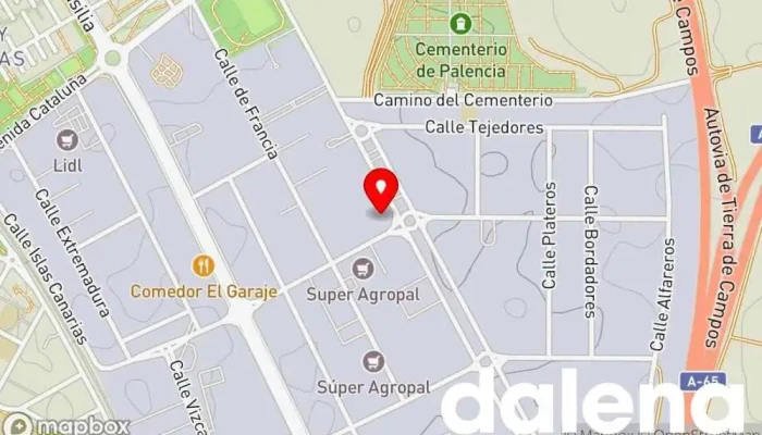 mapa de Valle de San Juan Quesería en Palencia