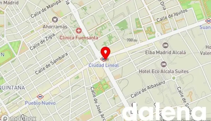 mapa de Wan Market 萬家超市 Supermercado asiático en Madrid