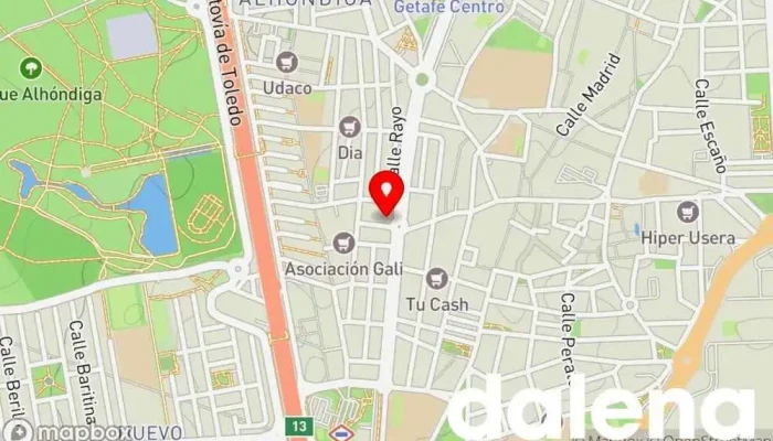 mapa de Xueying Wang Tienda de alimentación en Getafe