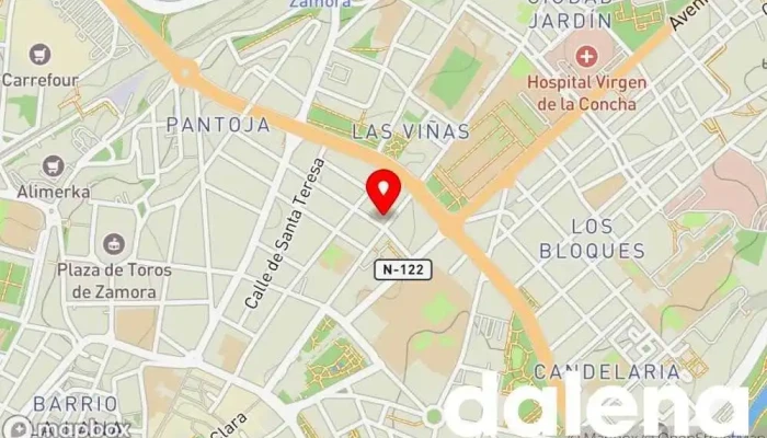 mapa de Zumito Zamora Tienda de alimentación en Zamora